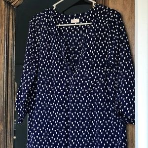 Pixley Blue Tulip Blouse Size M